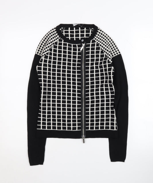 Karen Millen Women's Black Full Zip Jumper Size 2