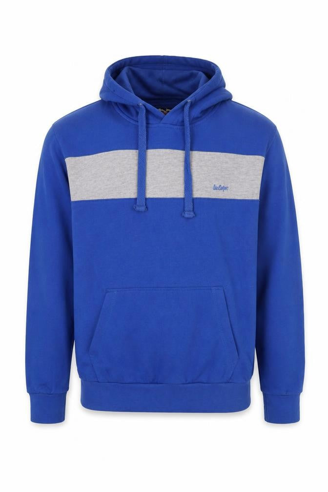 Mens UK XL Regular Lee Cooper Blue Pullover Hoodie