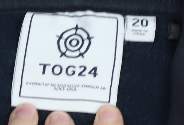 TOG24 Women's Blue Full Zip Hoodie Size 20