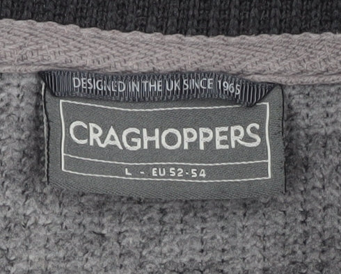 Craghoppers Men's Grey 1/2 Zip Knit Sweatshirt L