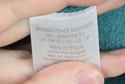 Seasalt Cornwall Women’s Green Cotton Hoodie, Size 14