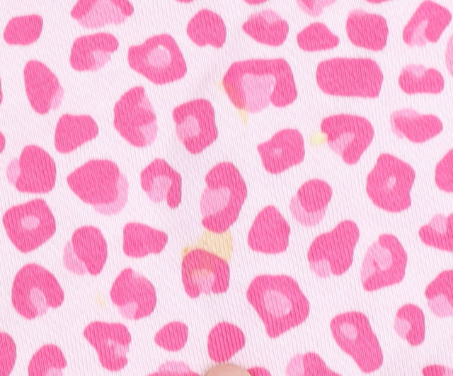 Adidas Girls Pink Animal Print Hoodie - 12-18 Months