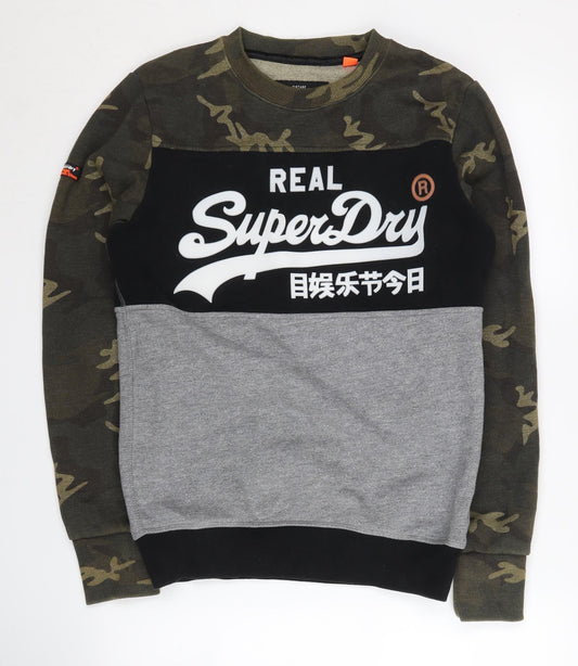 SuperDry Men's Camouflage Pullover Sweatshirt S
