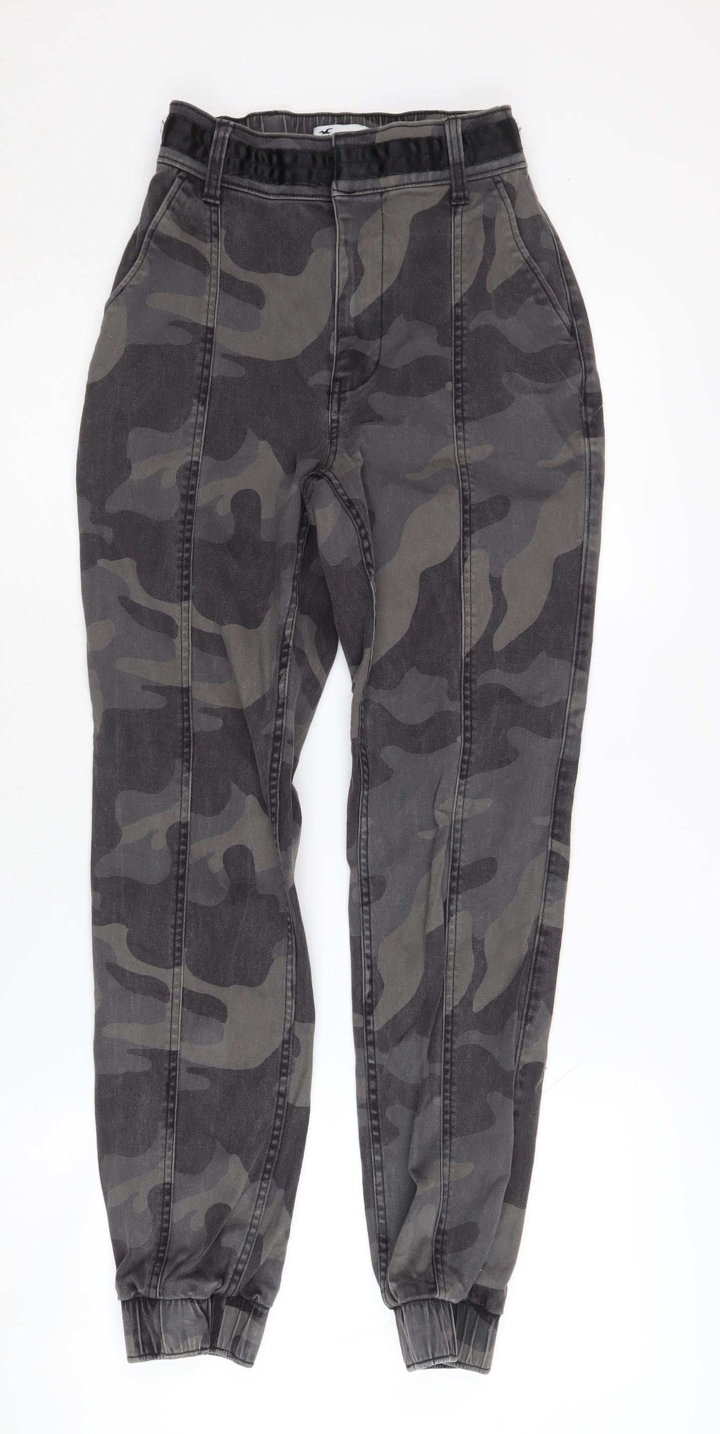 Hollister Women's Grey Camouflage Joggers XS