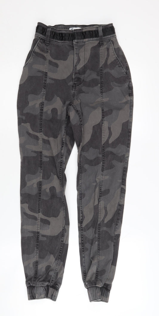 Hollister Women's Grey Camouflage Joggers XS