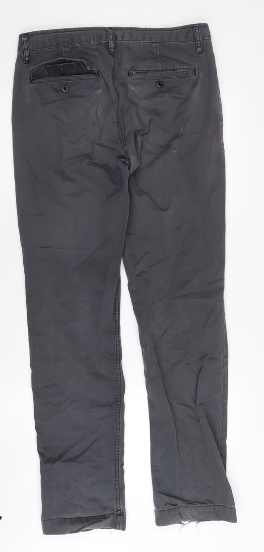 Gap Men's Grey Slim Chino Trousers Size 30