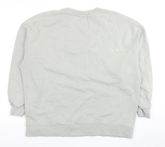 Stradivarius Women's Grey Pullover Sweatshirt Size 10