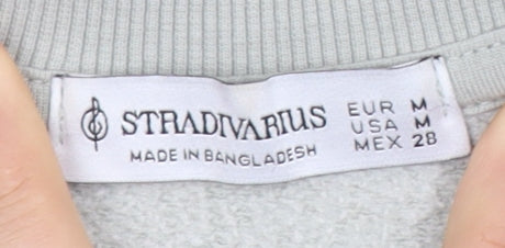 Stradivarius Women's Grey Pullover Sweatshirt Size 10