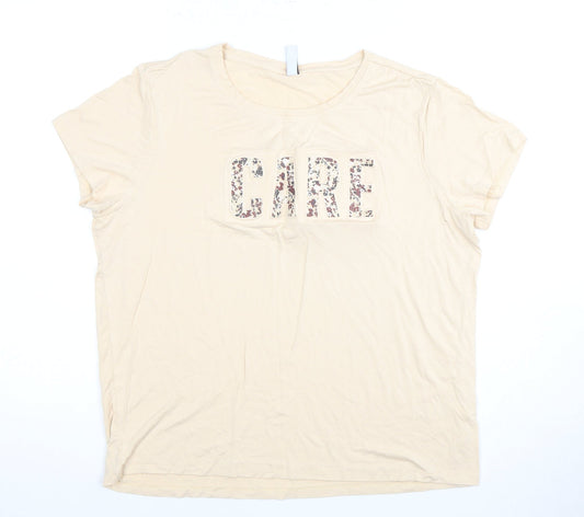 Fame Forever Women’s Beige XL Casual T-Shirt