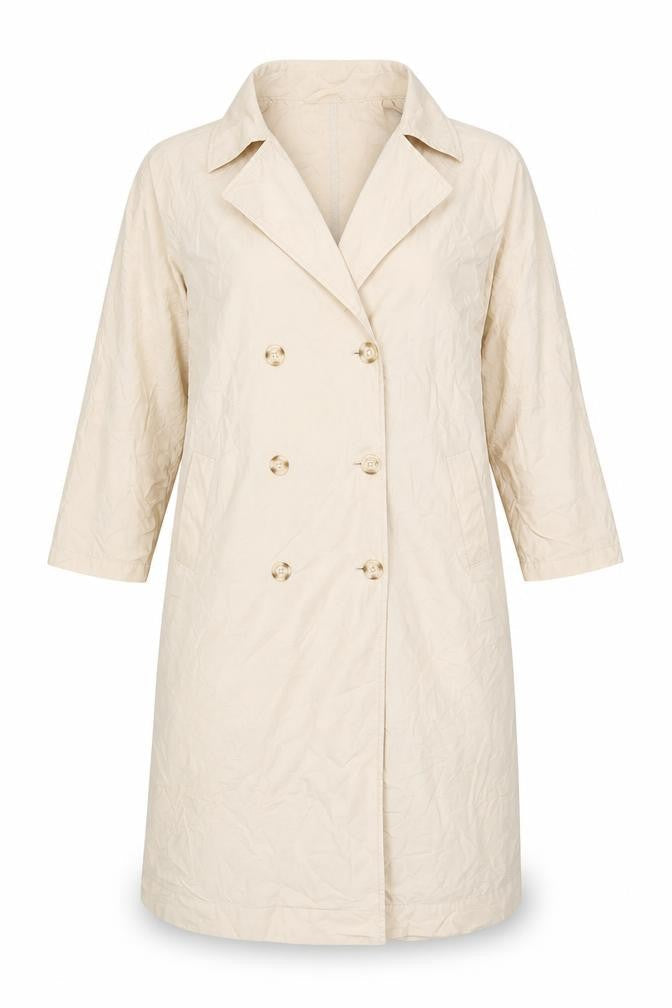 Gina Tricot Women's Beige Trench Coat Size 10