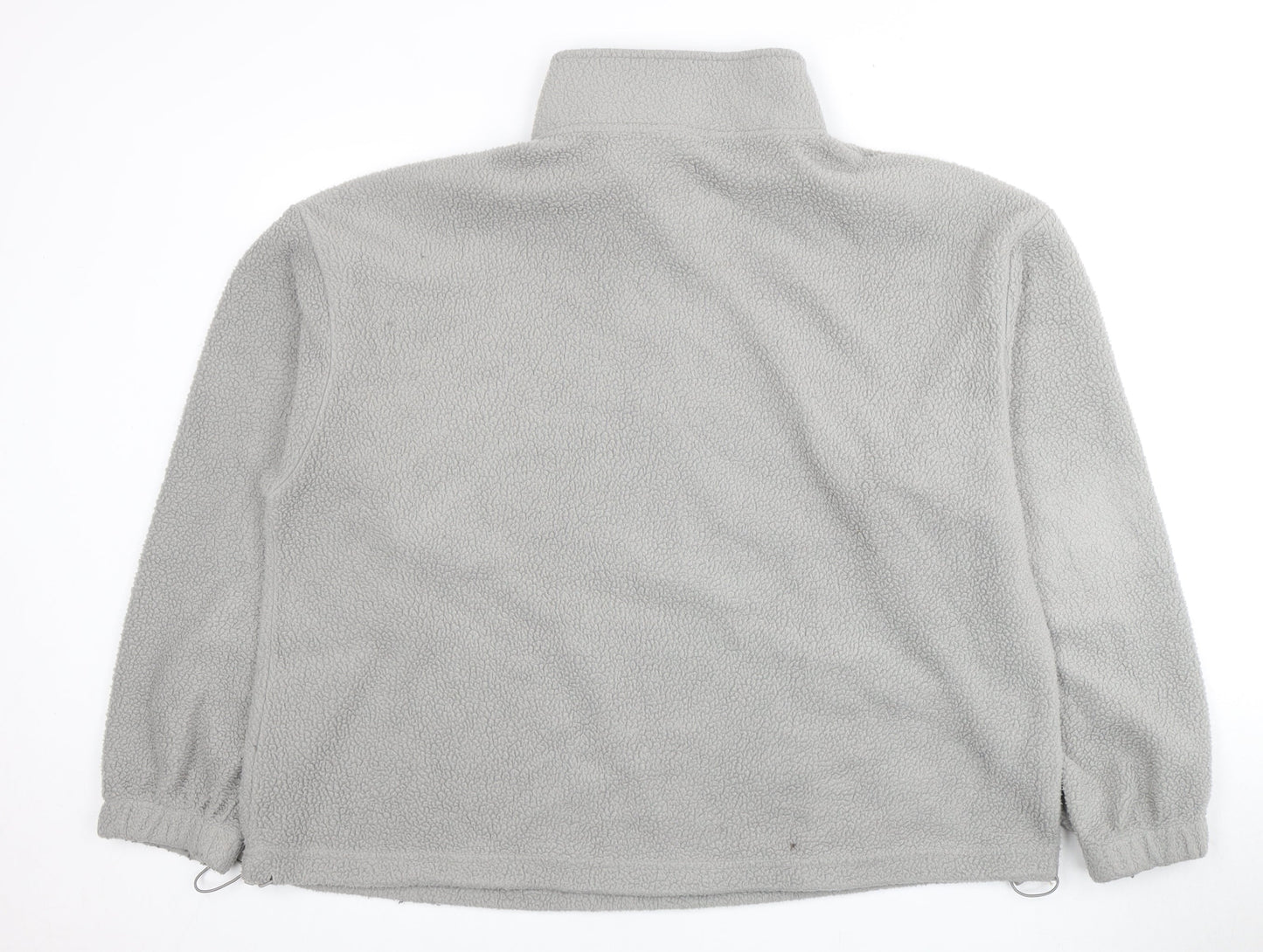 ASOS DESIGN Grey Fleece Logo Sweatshirt - L