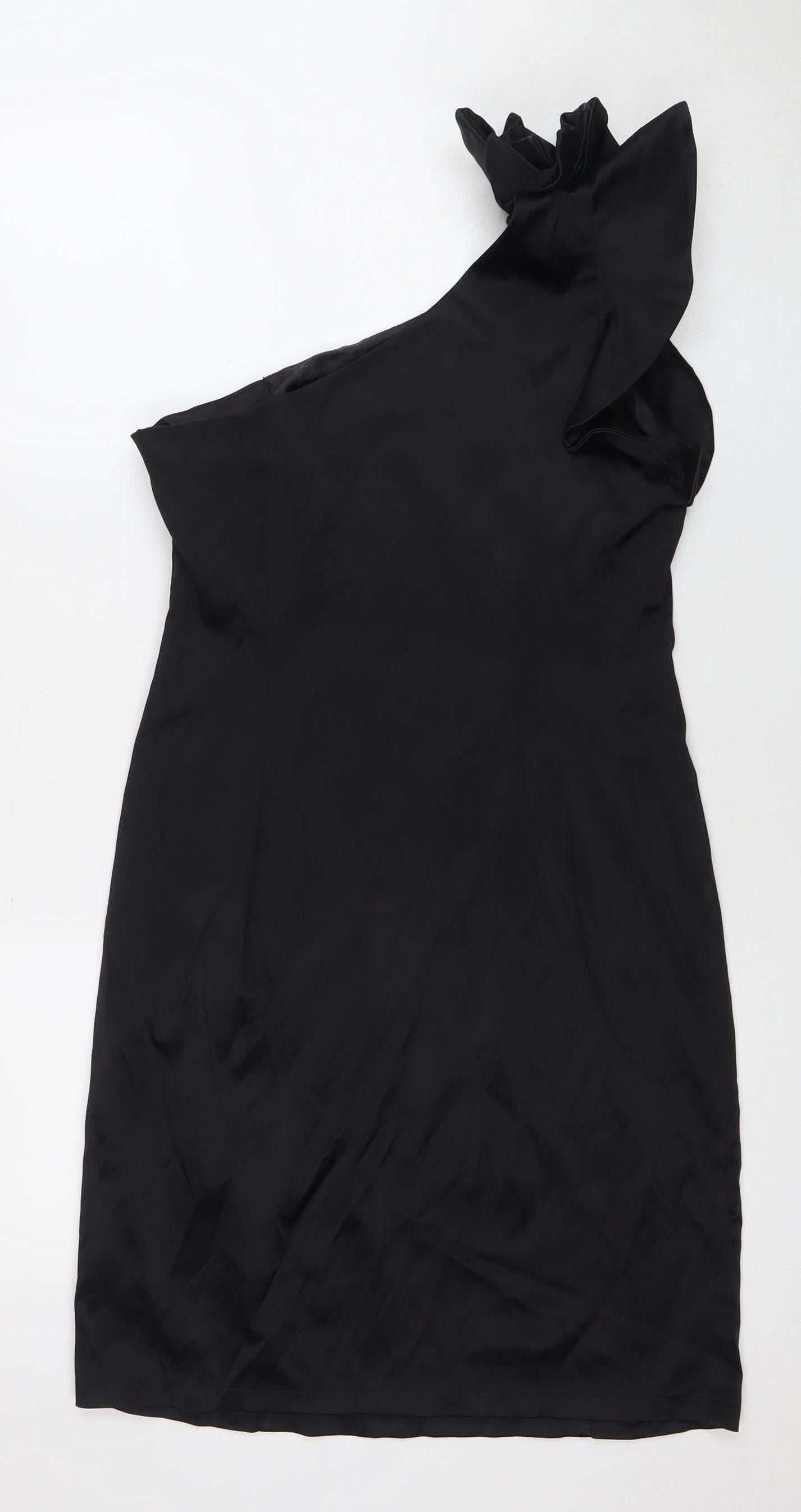 Red Herring Women's Black Asymmetrical Dress Size 12