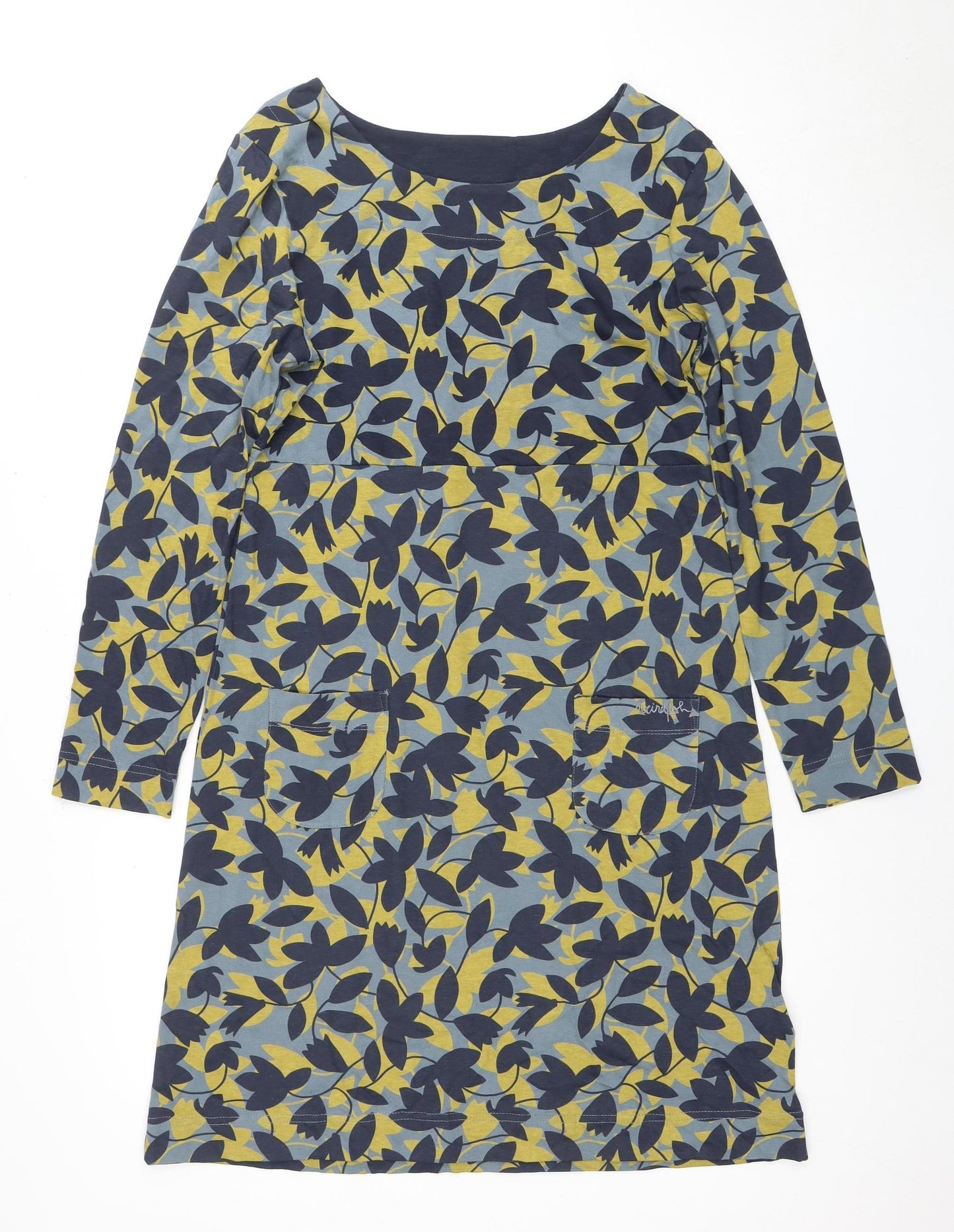 Weird Fish Women's Floral Jersey Dress Multicoloured Size 12