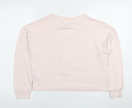 Disney Women's Pink Stitch Long Sleeve Pyjama Top S