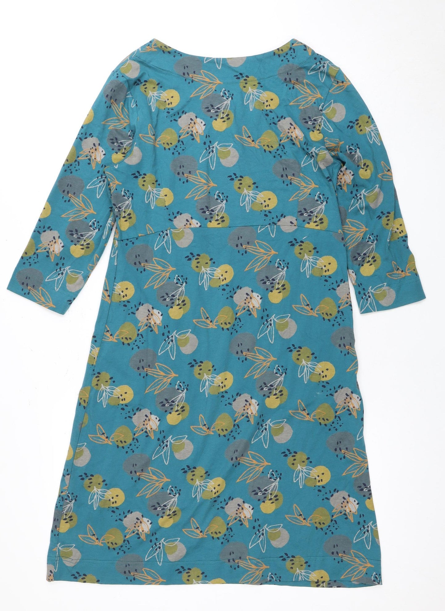 Weird Fish Women's Multicoloured Floral Shift Dress Size 12