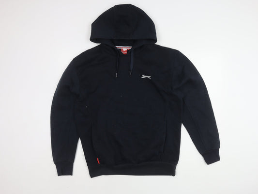 Slazenger Men's Black Hoodie M Pullover Cotton Blend