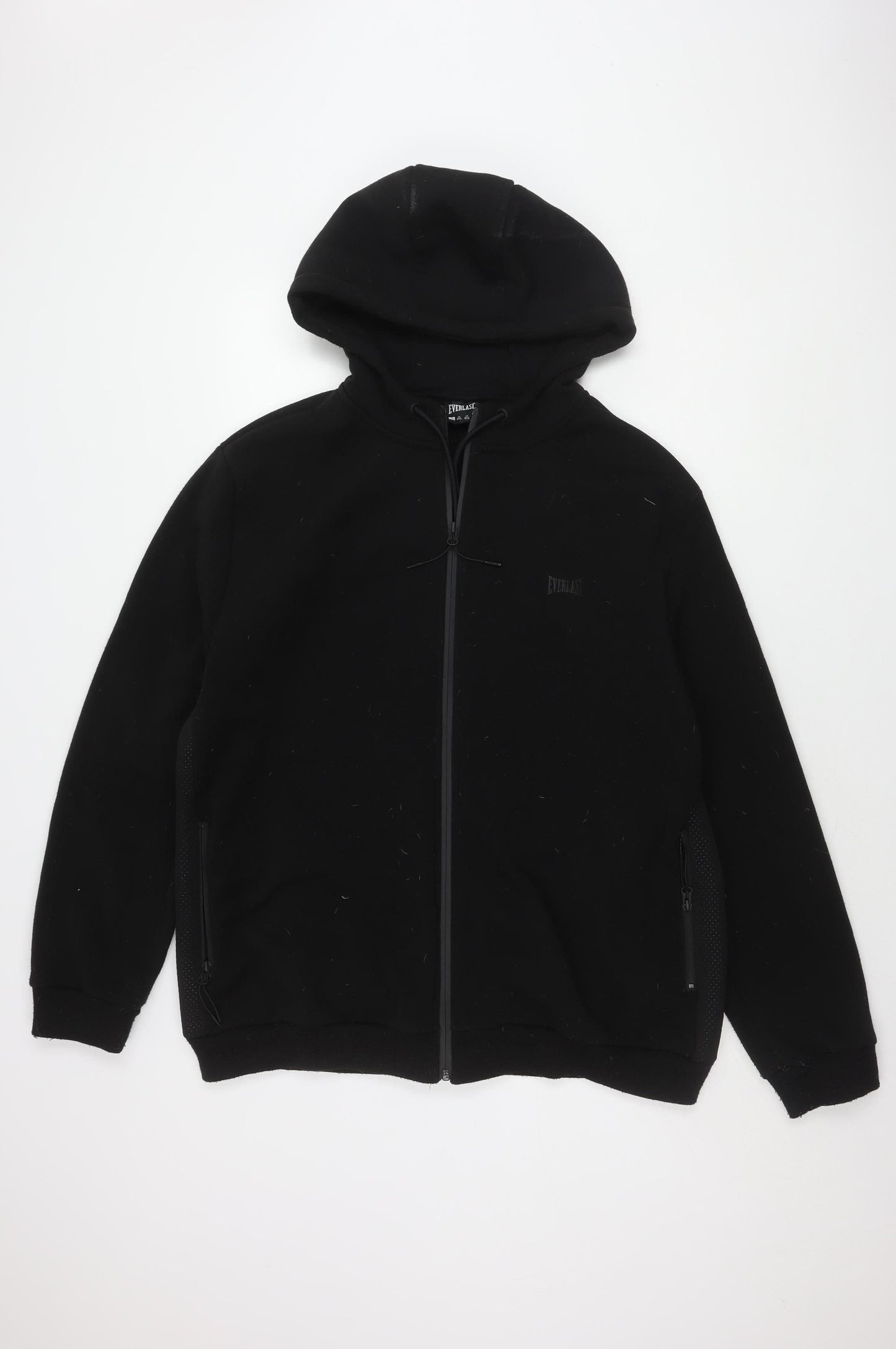 Everlast Men's Black 2XL Hooded Jacket with Zip
