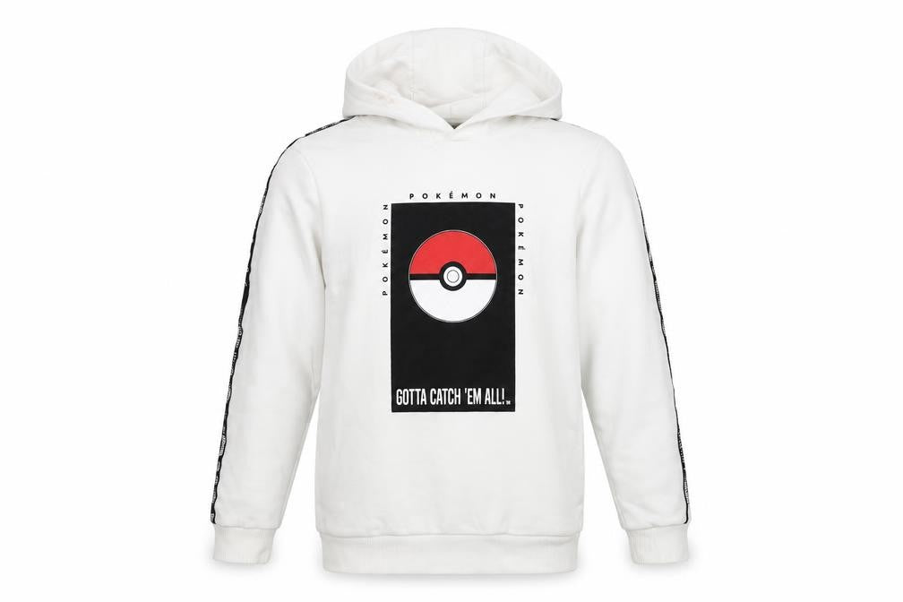 George Boys White Pokémon Pullover Hoodie 11-12 Years