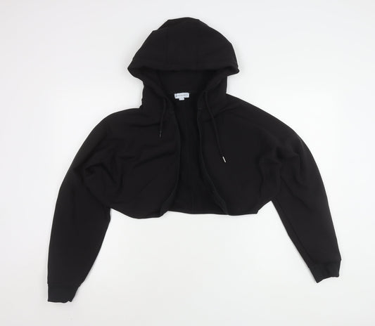 Warehouse Women's Black Hooded Zip Hoodie - Small