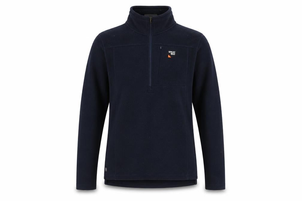 Mens UK M Regular Sprayway Black Pullover Sweatshirt