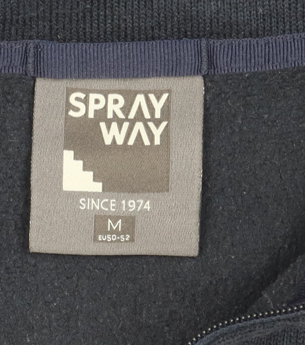 Sprayway Men's Black M 1/2 Zip Fleece Pullover Sweatshirt