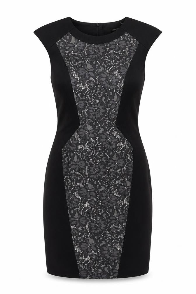 Front view of Roman Women's Black Sheath Dress -, size 10