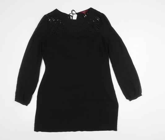 Ted Baker Women's Black Shift Dress M Long Sleeve