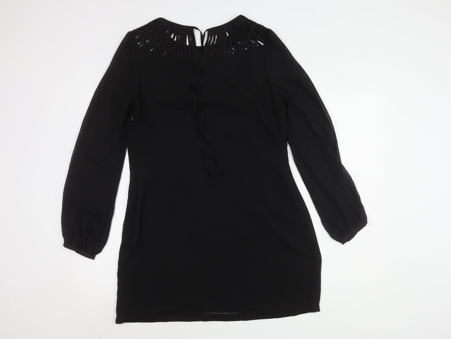 Ted Baker Women's Black Shift Dress M Long Sleeve