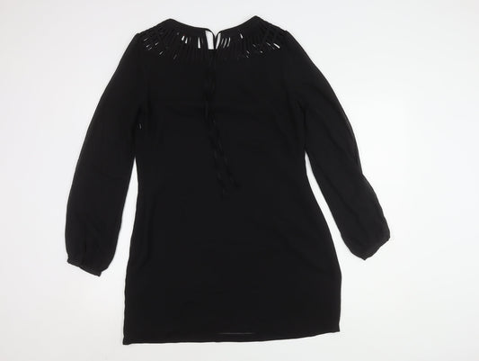 Ted Baker Women's Black Shift Dress M Long Sleeve