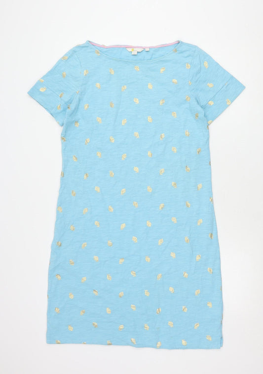 Boden Women’s Blue Shift Dress, Size 12, Short Sleeve