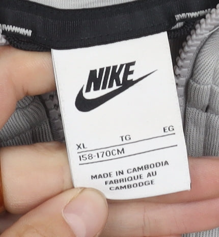 Nike Men's XL Grey Basic Jacket with Hood