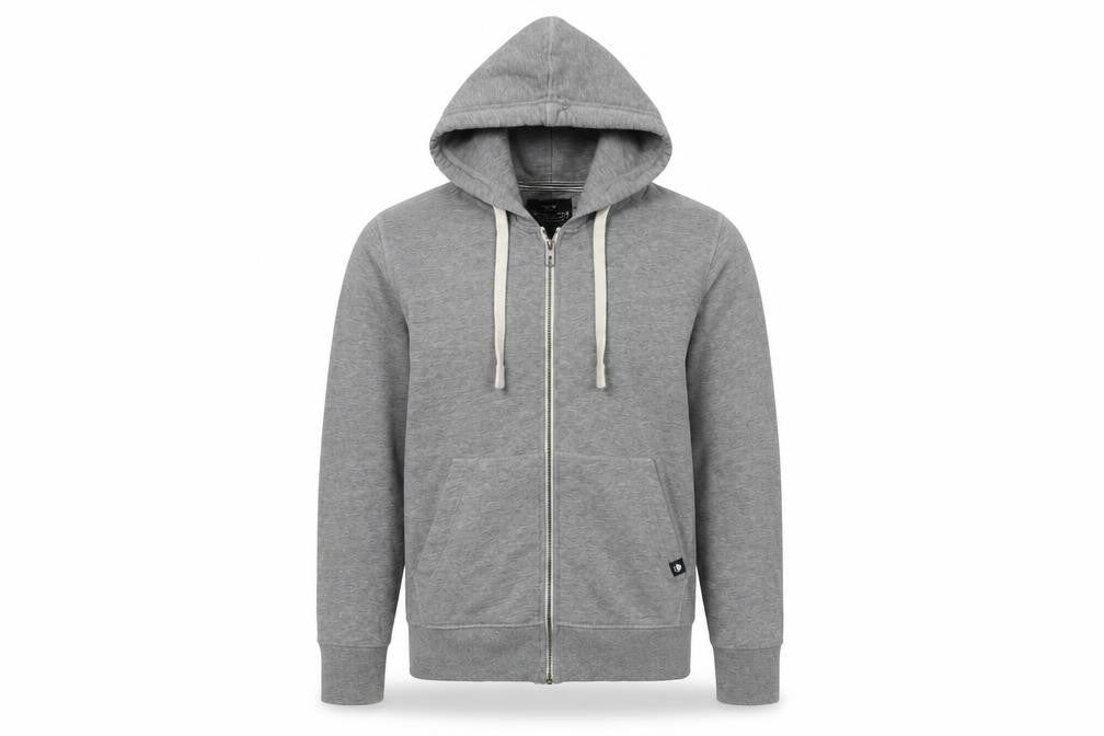 Jack & Jones Men's Grey Hooded Full Zip Jacket S