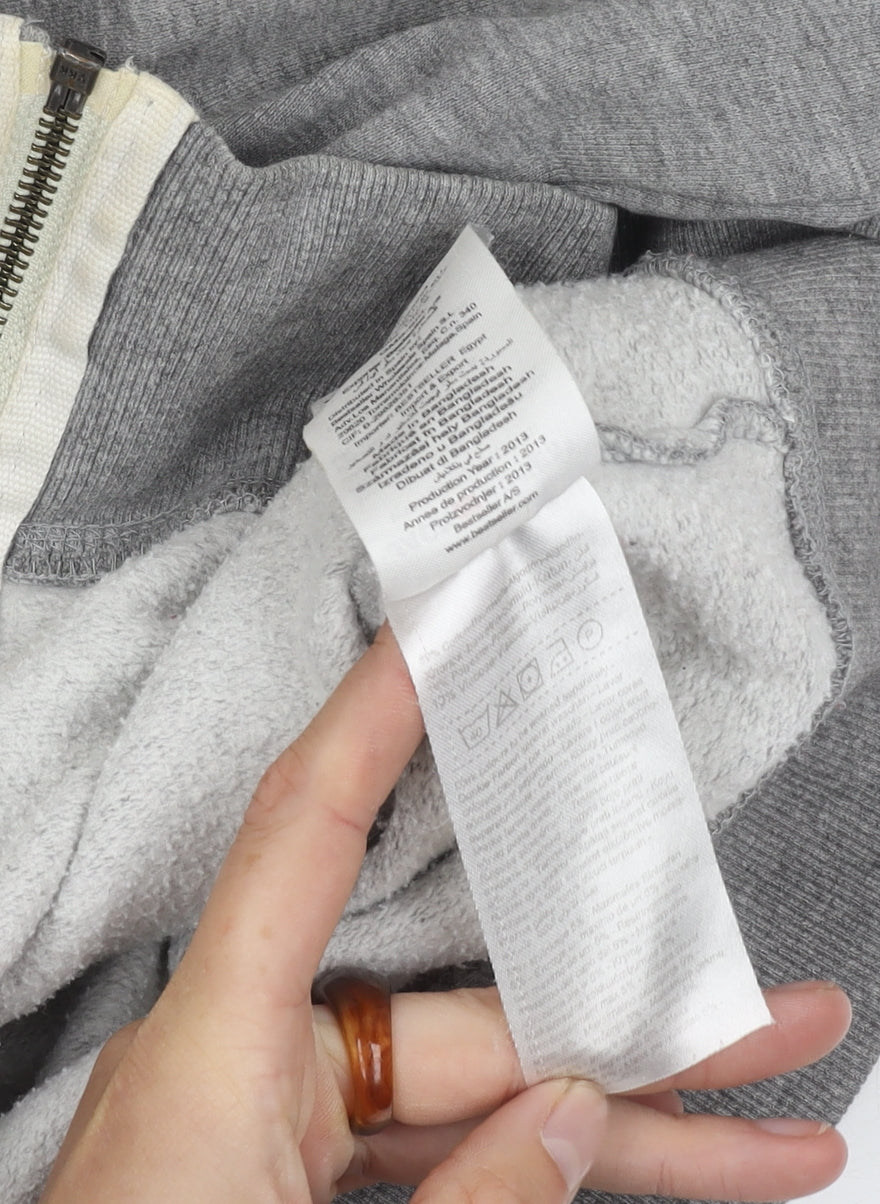 Jack & Jones Men's Grey Hooded Full Zip Jacket S