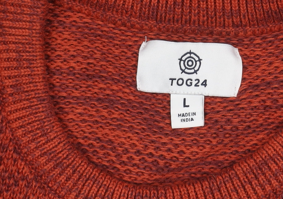 TOG24 Men's Red Pullover Jumper, Size L