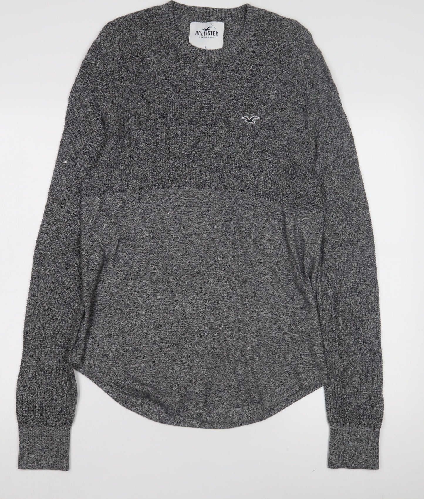 Hollister Women’s Grey Knit Pullover Jumper Size S