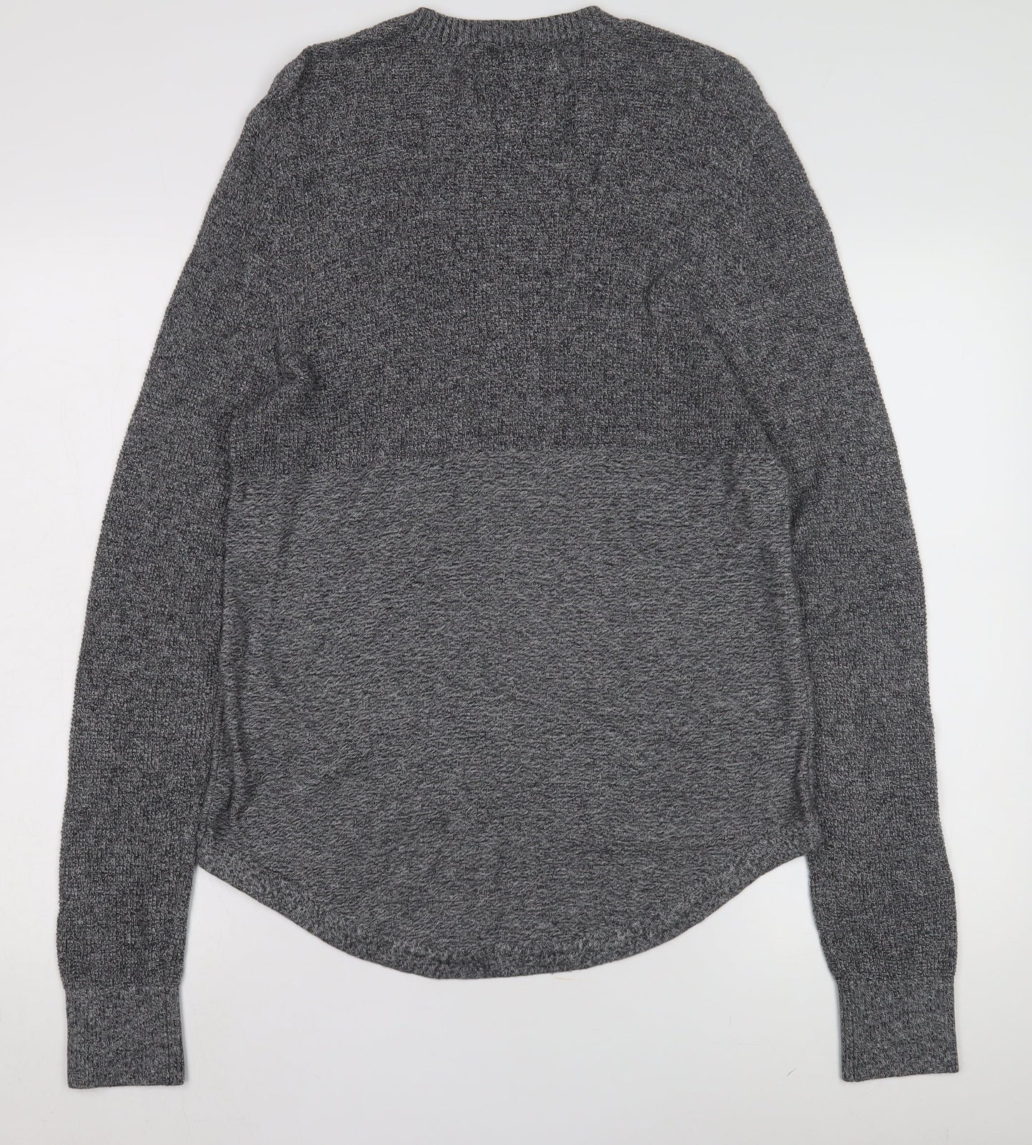 Hollister Women’s Grey Knit Pullover Jumper Size S