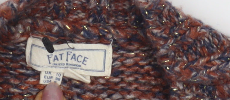 Fat Face Women's Multicoloured Pullover Jumper Size 10