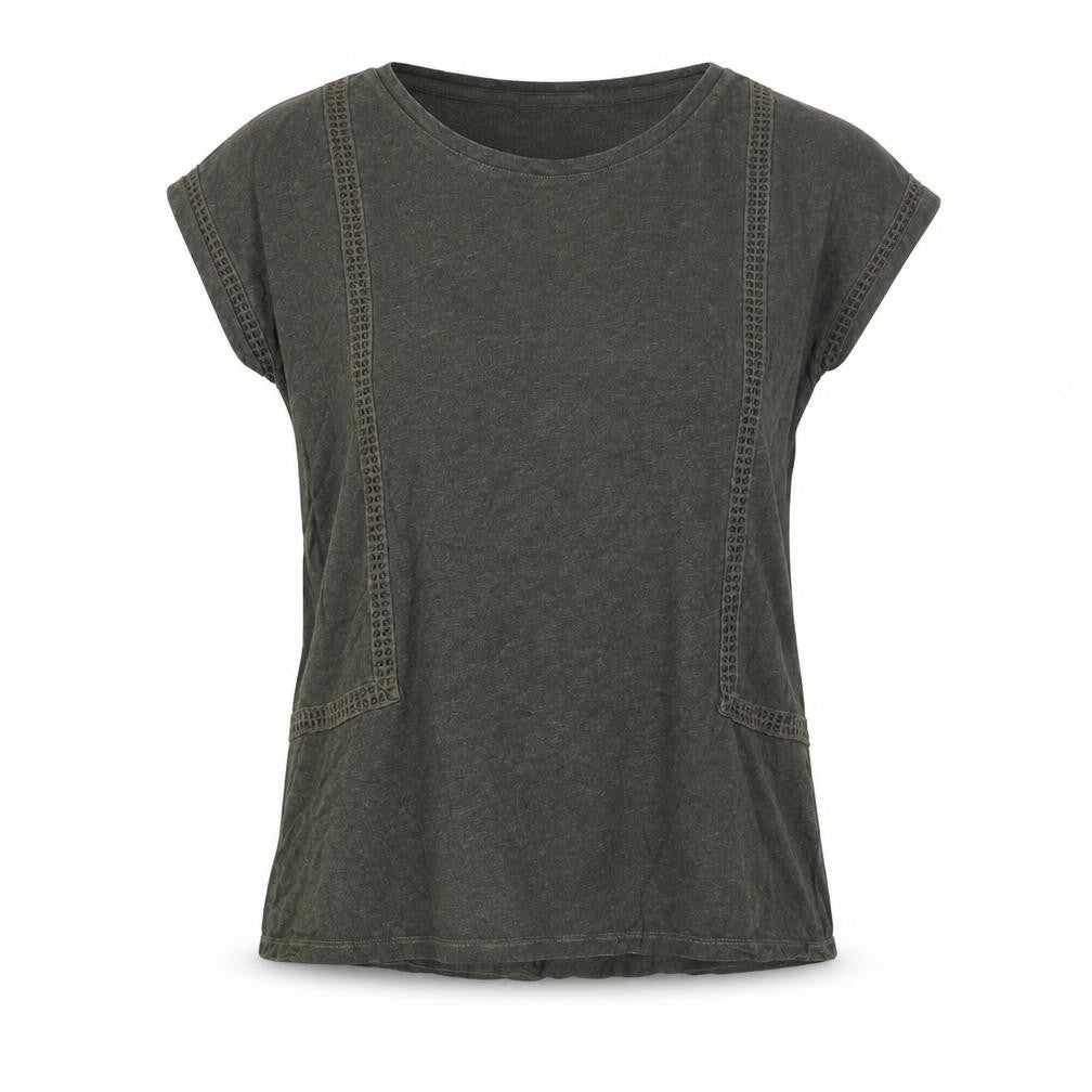 Womens UK Size S Lands' End Green  T-Shirt
