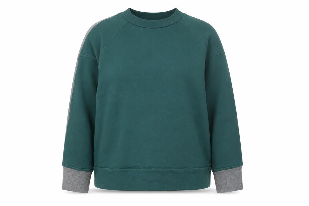 Kin Womens Green S Pullover Sweatshirt Casual