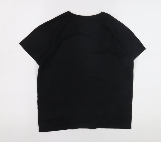 George Girls Black Sequin Pudsey T-Shirt, 12-13 Years