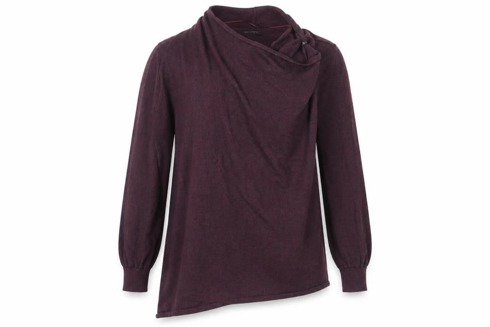 Front view of Roman Women's Purple Long Sleeve Jumper, size S