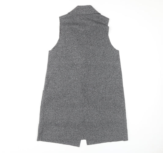 Stradivarius Women's Grey Waistcoat Size S Casual