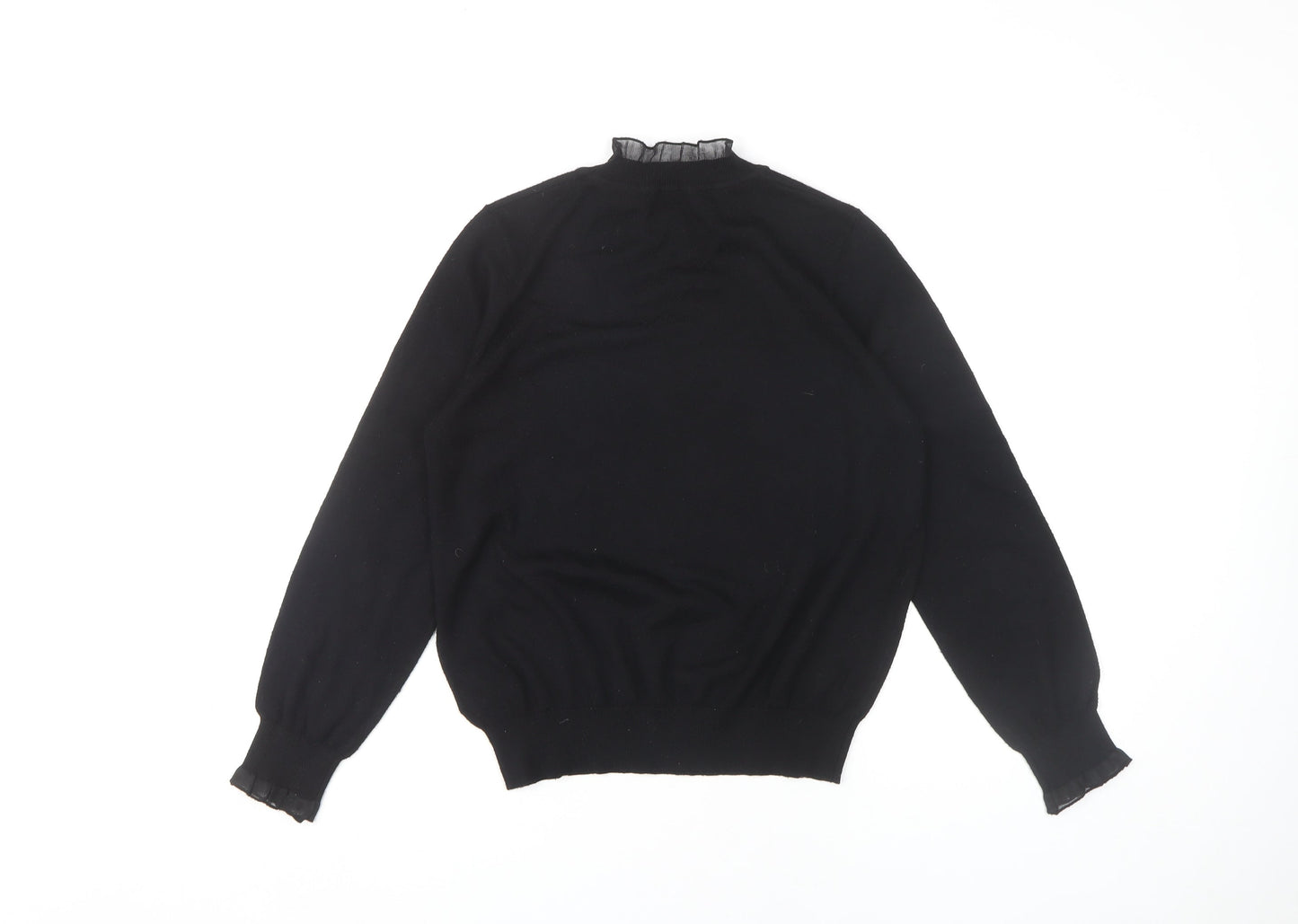 Next Women's Black Pullover Jumper, Size M, High Neck
