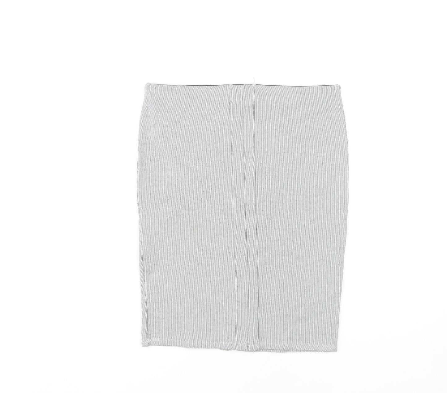 Stradivarius Women's Grey Pencil Skirt Size 12