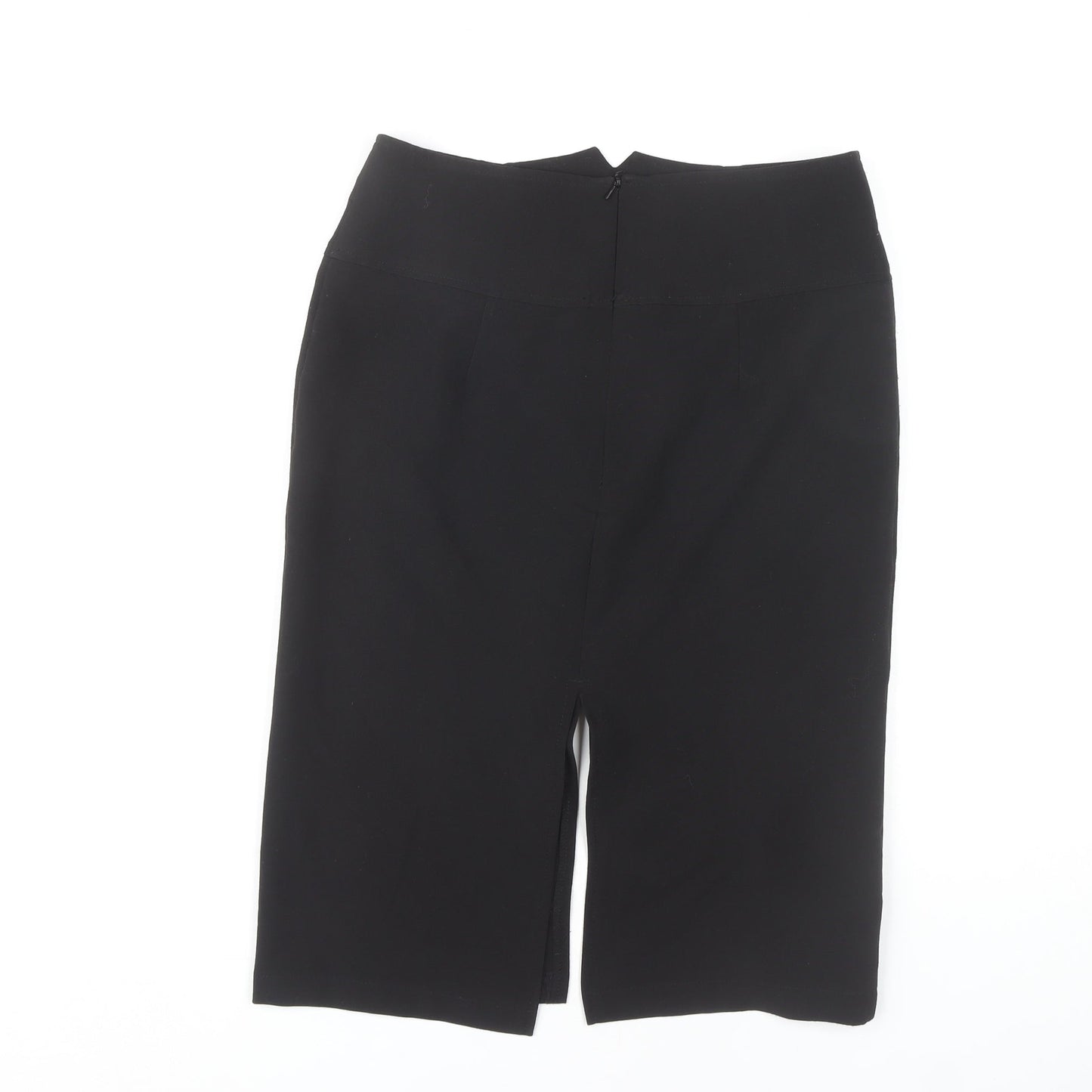 West One Women's Black Pencil Skirt Size 10 Zip Closure