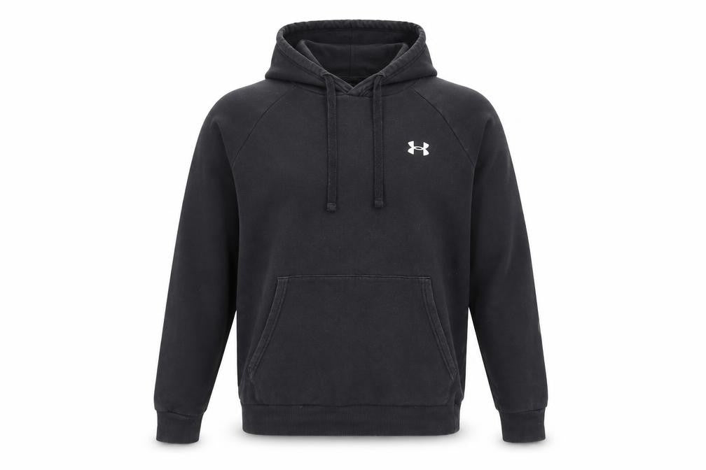 Mens UK XS Relaxed Under armour Black Pullover Hoodie