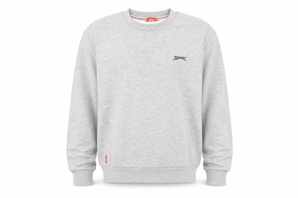 Mens UK S Regular Slazenger Grey Pullover Sweatshirt