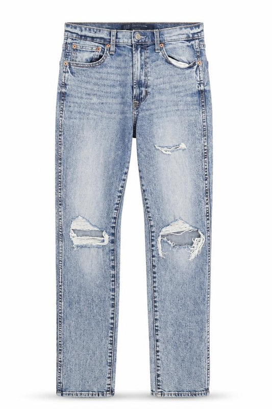 GAP Men's Blue Distressed Straight Jeans Size 27