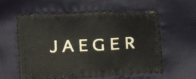 Jaeger Men's Blue Check Suit Jacket 48R Regular Fit