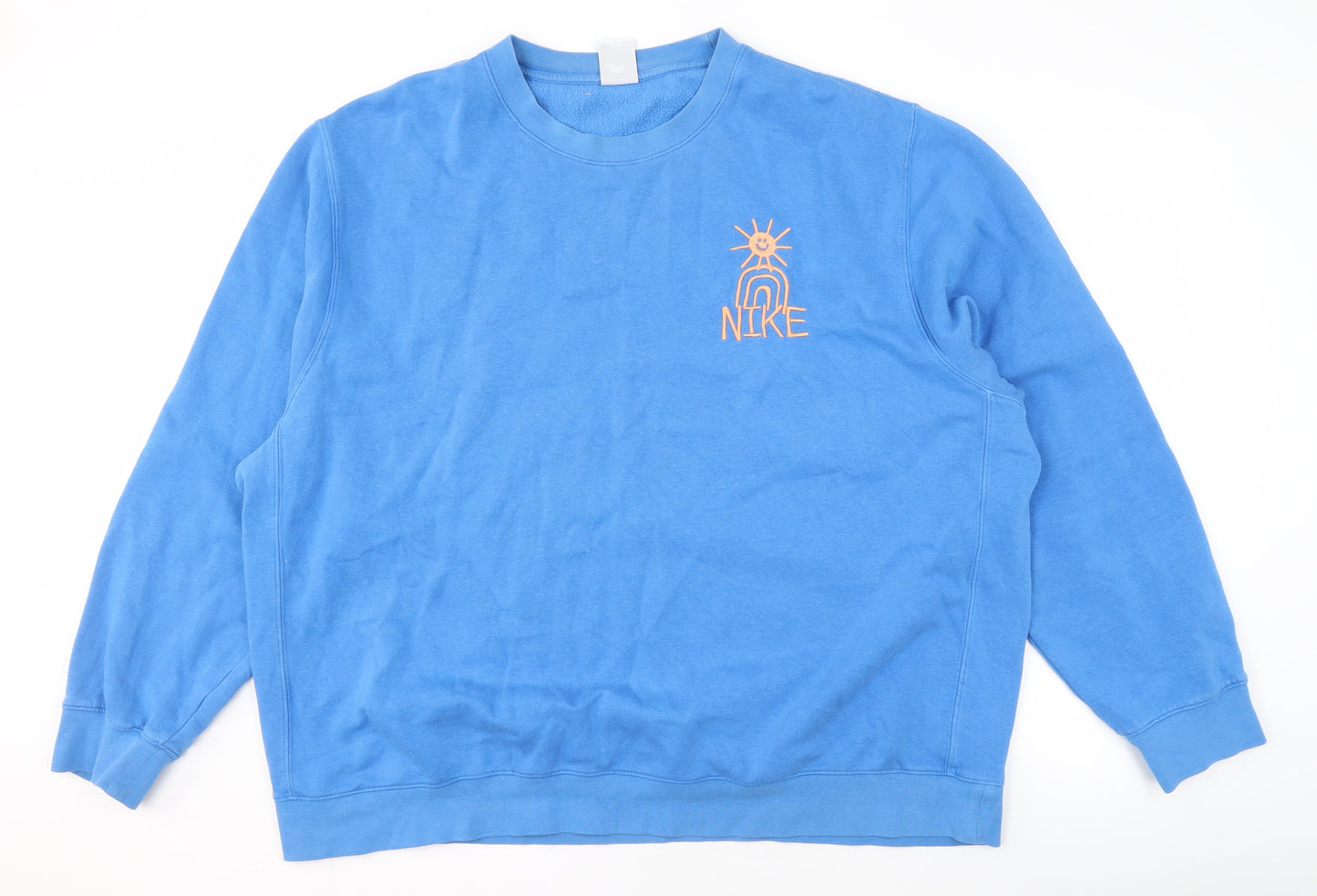 Nike Men's Blue 2XL Graphic Print Sweatshirt